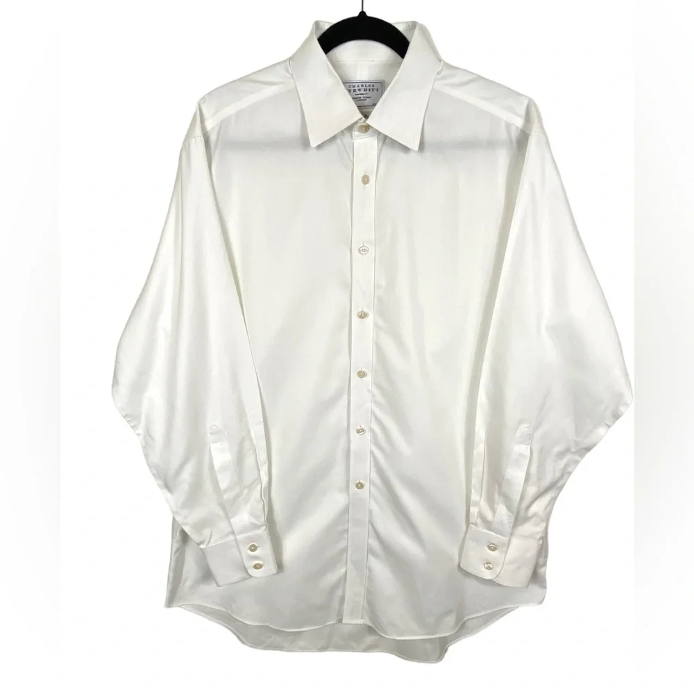 Charles Tyrwhitt Men's Long Sleeve Button Down White Shirt Non-Iron 16.5/34 - Picture 1 of 11